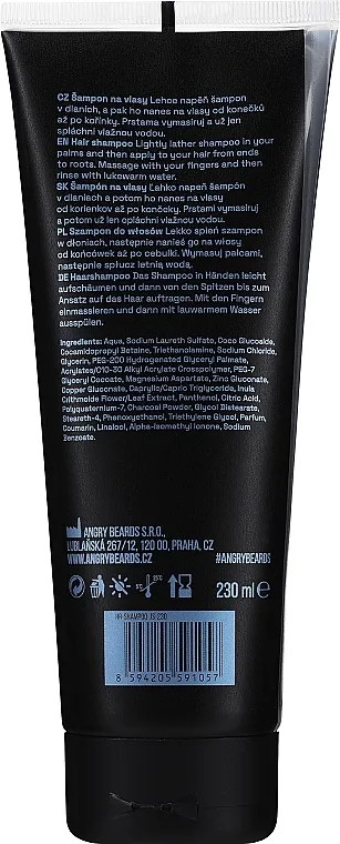 Angry Beards Jack Saloon Hair Shampoo Šampon za kosu