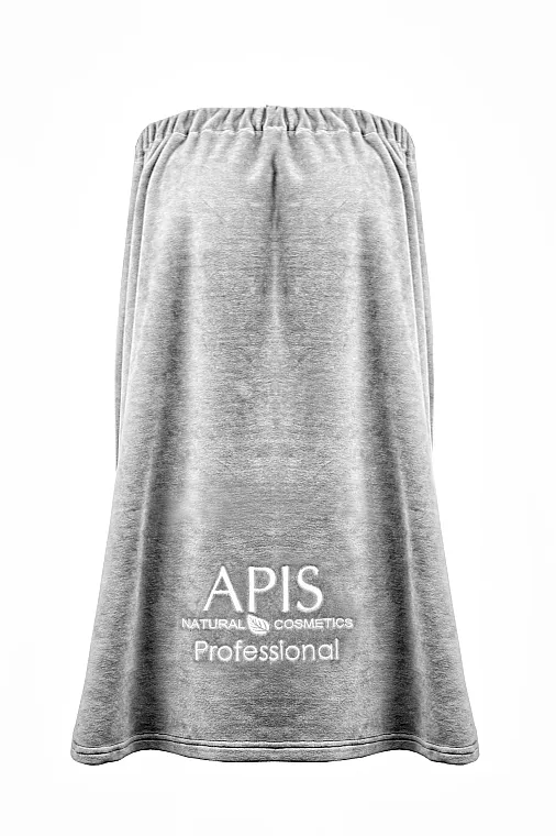 Apis Kozmetički ogrtač, sivi sa logom