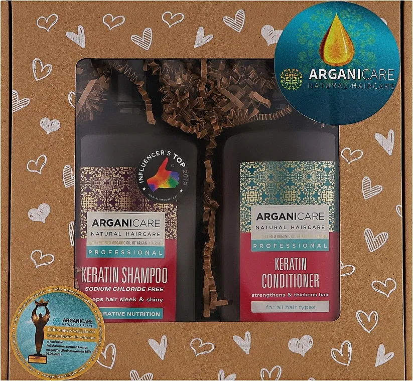 Arganicare Keratin Set (shm 400 ml + cond 400 ml)