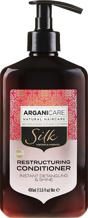 Arganicare Silk Restructuring Conditioner Revitalizirajući regenerator s proteinima svile