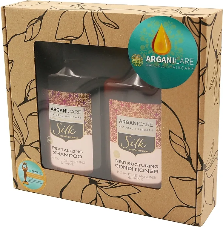 Arganicare Silk (shm/400ml + cond/400ml) Set