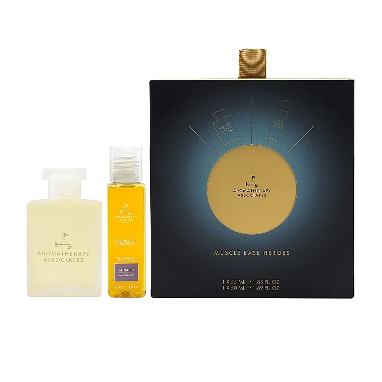 Aromatherapy Associates Muscle Ease Heroes Gift Set (sh/oil/55ml + sh/oil/50ml)