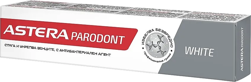 Astera Parodont White Toothpaste Izbeljujuća pasta za zube za parodontopatiju