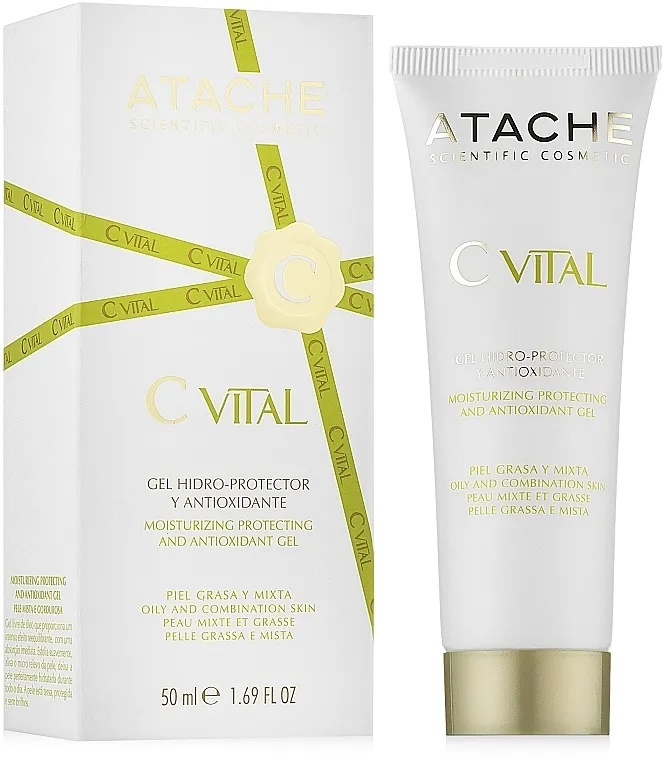 Atache C Vital Cream-Gel Oily &amp; Combination Skin Hidrirajući i zaštitni antioksidativni gel za masnu i mešovitu kožu