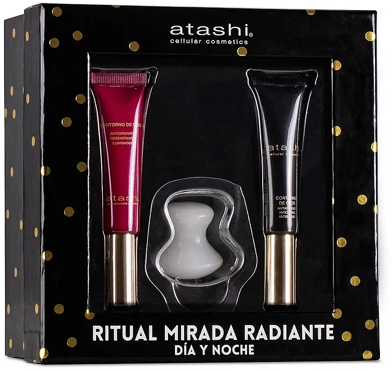 Atashi Anti-aging Eye Set (eye/cr/15ml + eye/cr/15ml + massager)