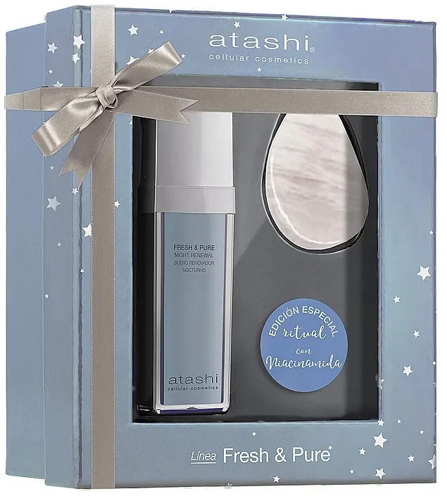Atashi Fresh &amp; Pure Set (f/ser/30ml + craper/gua sha)
