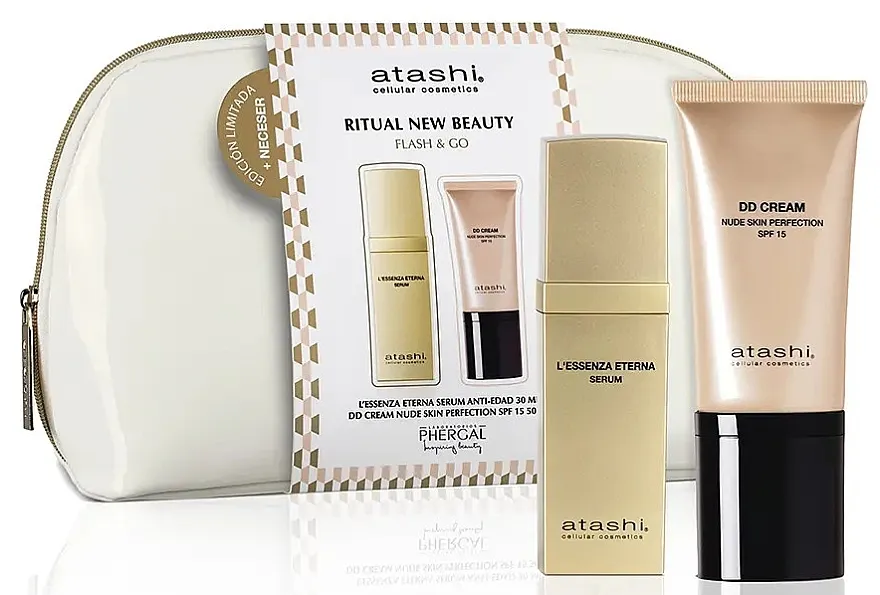 Atashi Ritual New Beauty Flash &amp; Go (f/ser/30ml + dd/cr/50ml + bag) Set