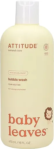 Attitude Natural Bubble Wash Pear Nectar Pena za kupanje sa nektarom od kruške