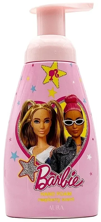 Aura Cosmetics Barbie Hand Foam Raspberry Scent Pena za pranje ruku sa mirisom maline