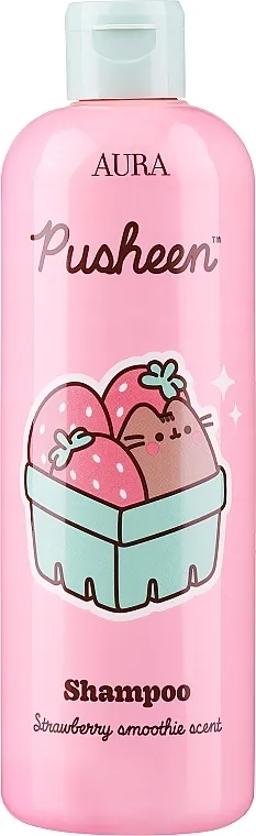 Aura Cosmetics Pusheen Shampoo Strawberry Smoothie Scent Šampon sa mirisom jagoda smutija