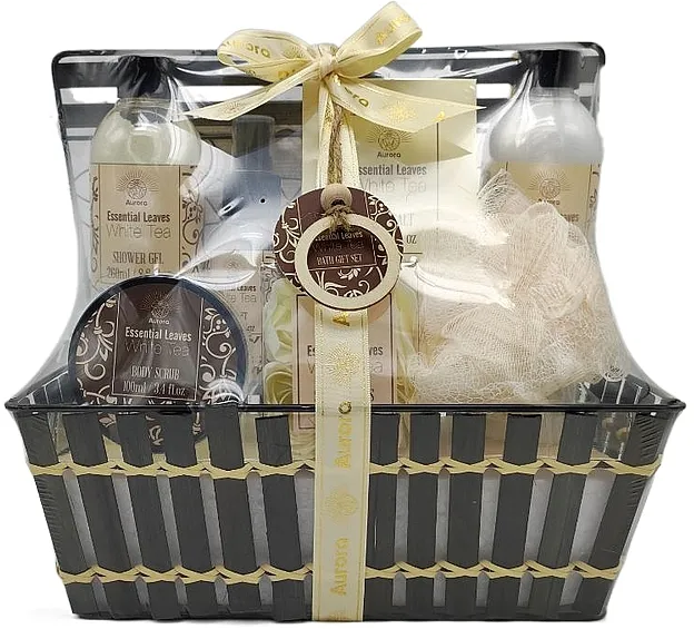 Aurora Essential Leaves White Tea Set "Beli čaj", 11 proizvoda