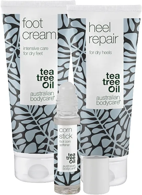 Australian Bodycare Corns And Calluses Kit 3 Steps To Soft Smooth Feet (f/cr/100ml + cr/100ml + stick/9ml) Set