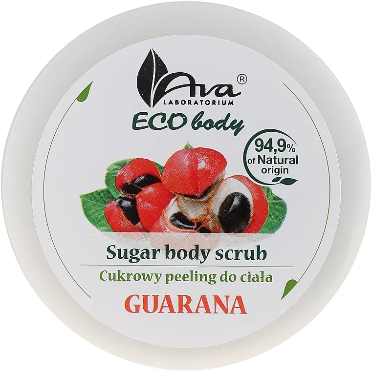 Ava Laboratorium Eco Body Natural Sugar Scrub Guarana Scrub za tijelo "Guarana"