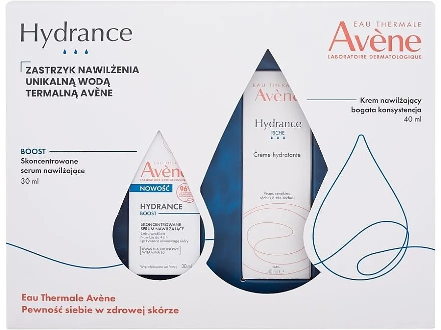 Avene Hydrance (f/cr/40ml + f/serum/30ml) Set