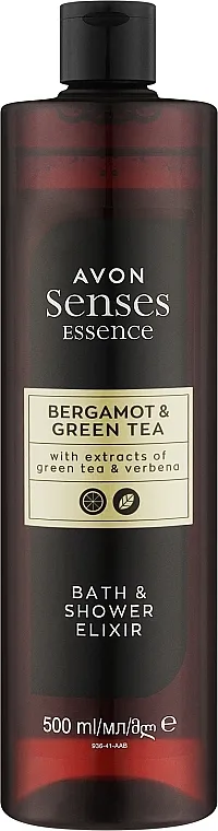 Avon Senses Essence Bergamot &amp; Green Tea Bath &amp; Shower Elixir Eliksir za kupanje i tuširanje sa bergamotom i zelenim čajem
