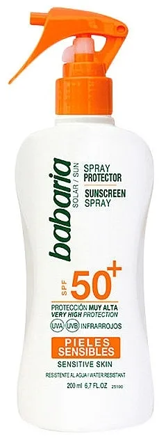 Babaria Spray Pele Sensivel SPF50+ Sprej za sunčanje