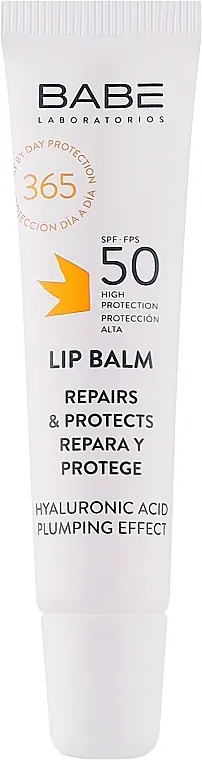 Babe Laboratorios Sun Protection Izuzetno zaštitni balzam za usne sa hijaluronskom kiselinom SPF 50