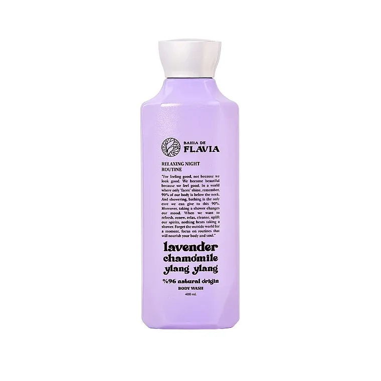 Bahia de Flavia Relaxing Night Routine Lavender Camomile Ylang Ylang Shower Gel Opustajući gel za tuširanje
