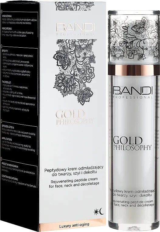 Bandi Professional Gold Philosophy Rejuvenating Peptide Cream Podmlađujuća peptidna krema za lice, vrat i dekolte
