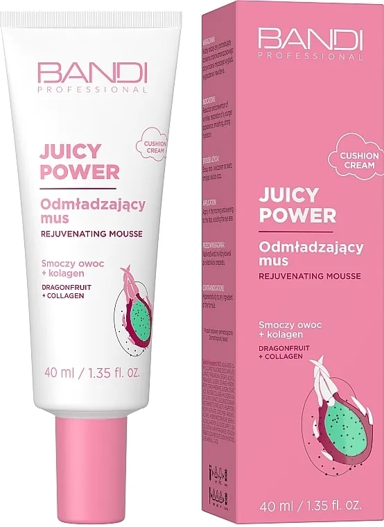Bandi Professional Juicy Power Rejuvenating Mousse Dragon Fruit + Collagen Pena za lice