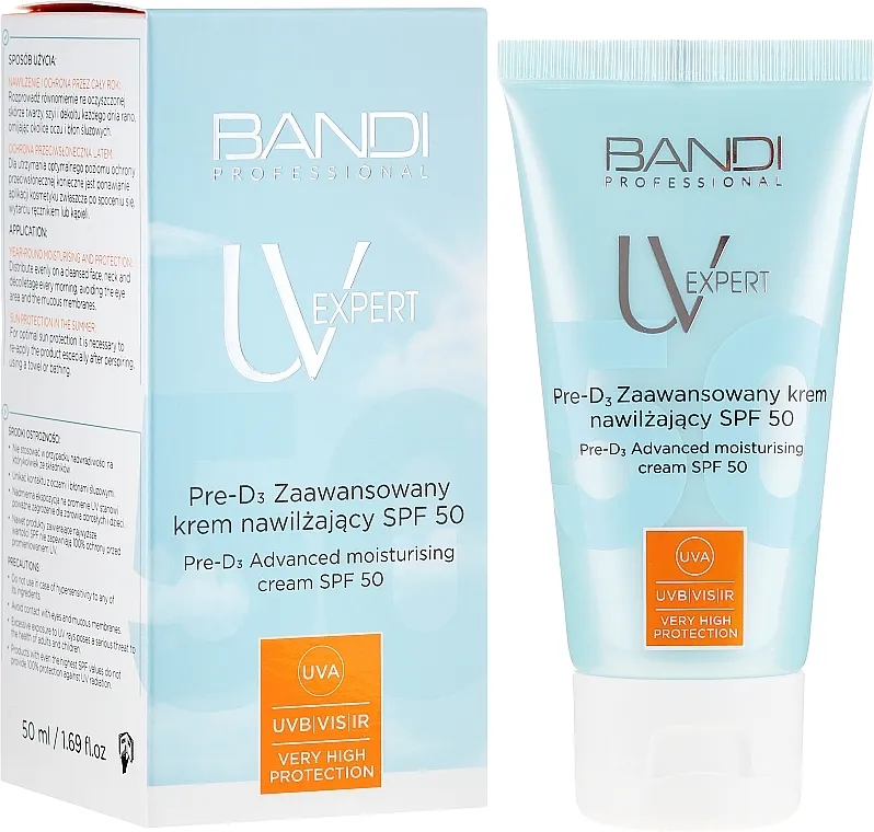 Bandi Professional UV Expert Advanced Moisturising Cream SPF50 Hidratantna krema za lice sa zaštitnim faktorom