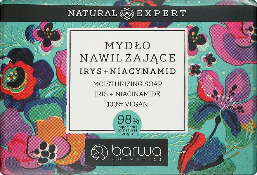 Barwa Natural Expert Iris + Niacinamide Moisturizing Soap Čvrsti sapun "Perunika i niacinamid"