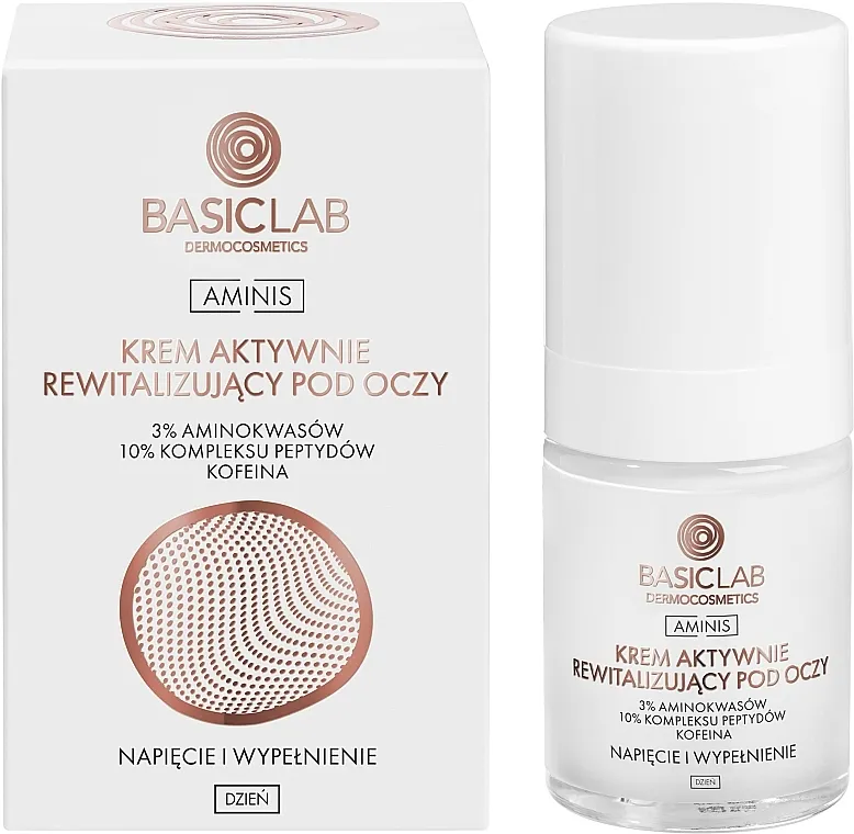 BasicLab Dermocosmetics Aminis Actively Revitalizing Eye Cream Day Aktivno regenerirajuća dnevna krema za kožu oko očiju