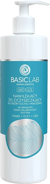 BasicLab Dermocosmetics Micellis Hidratantni gel za čišćenje, za suvu i osetljivu kožu