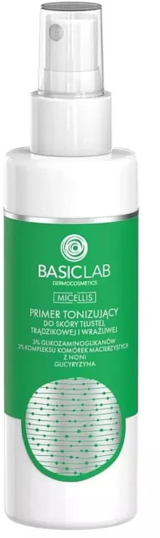 BasicLab Dermocosmetics Micellis Prajmer za toniranje masne, osetljive i kože sklone aknama