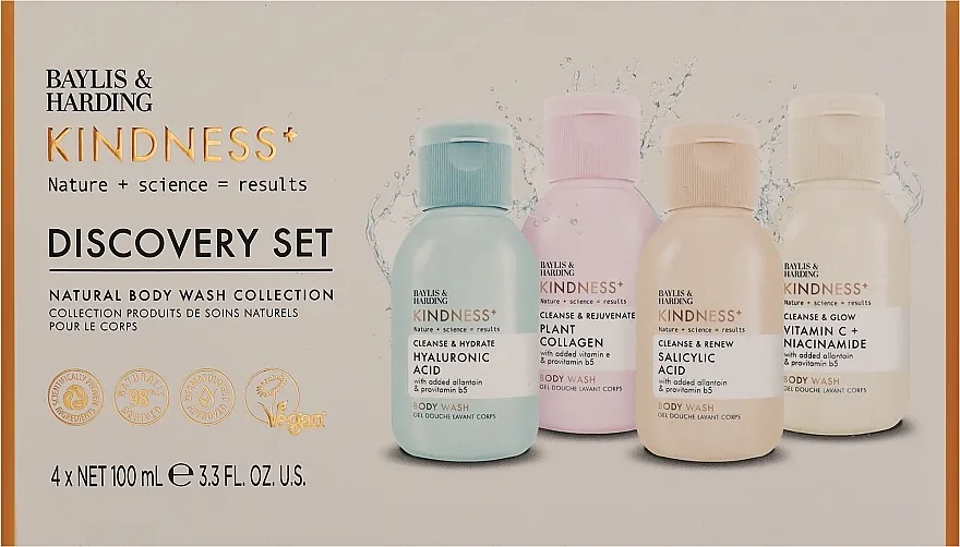 Baylis &amp; Harding Kindness+ Discovery Gift Set (b/wash/4x100ml)