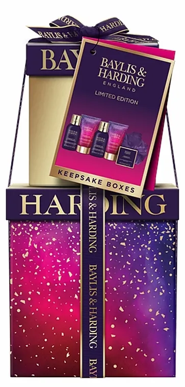 Baylis &amp; Harding Midnight Fig &amp; Pomegranate Luxury Pamper Present Gift Set Set, 6 proizvoda