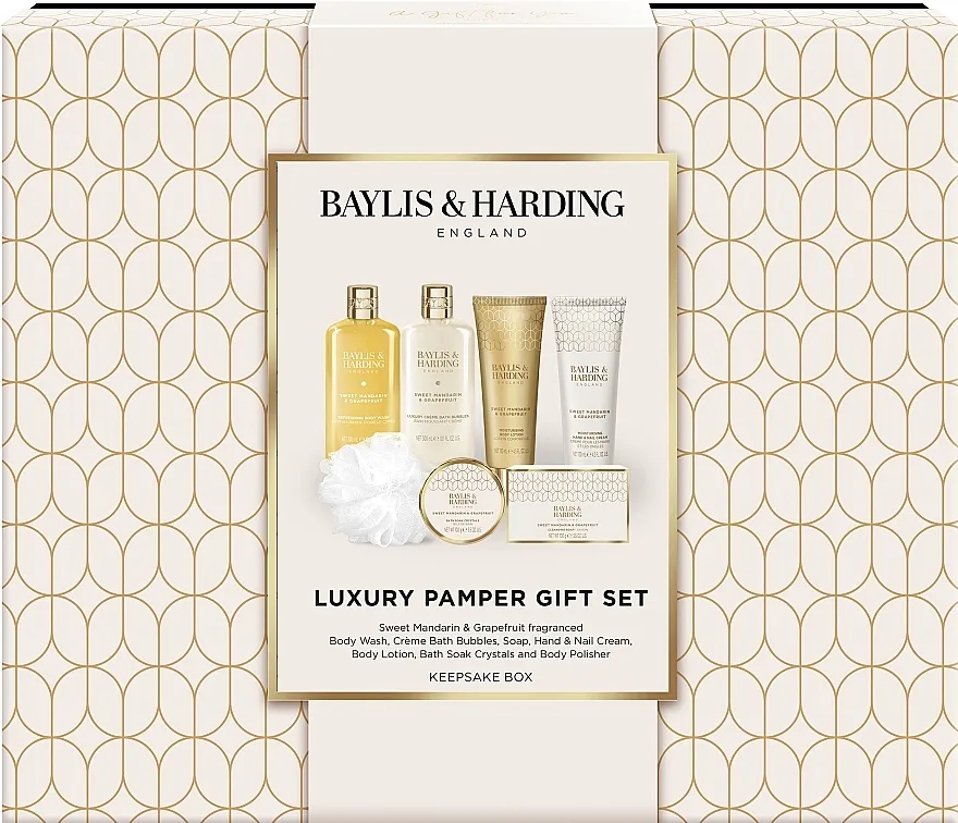 Baylis &amp; Harding Sweet Mandarin &amp; Grapefruit Luxury Pamper Gift Set Set, 7 proizvoda