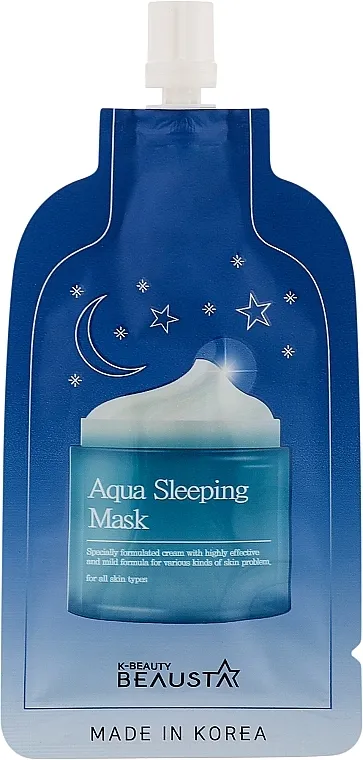 Beausta Aqua Sleeping Mask Noćna hidratantna maska za lice s aromatičnim uljima