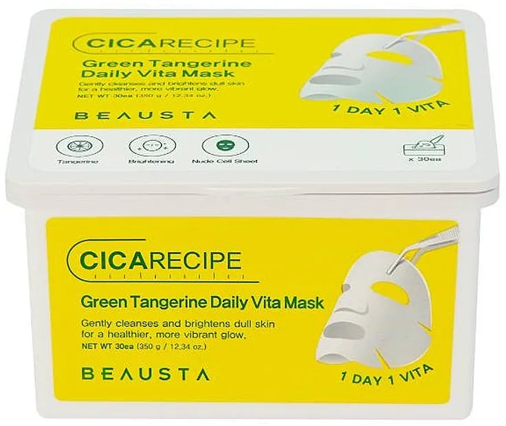 Beausta Green Tangerine Daily Vita Mask Maska u listu