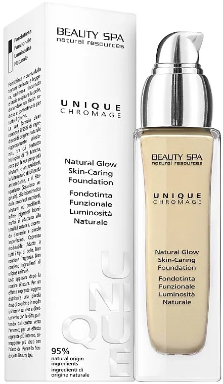 Beauty Spa Chromage Unique Natural Glow Skin-Caring Foundation SPF 15 Krema-fluid za podlogu sa efektom prilagođavanja boji kože