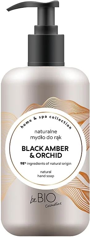 BeBio Home &amp; Spa Collection Black Amber &amp; Orhid Natural Hand Soap Prirodni sapun za ruke Crni jantar i orhideja