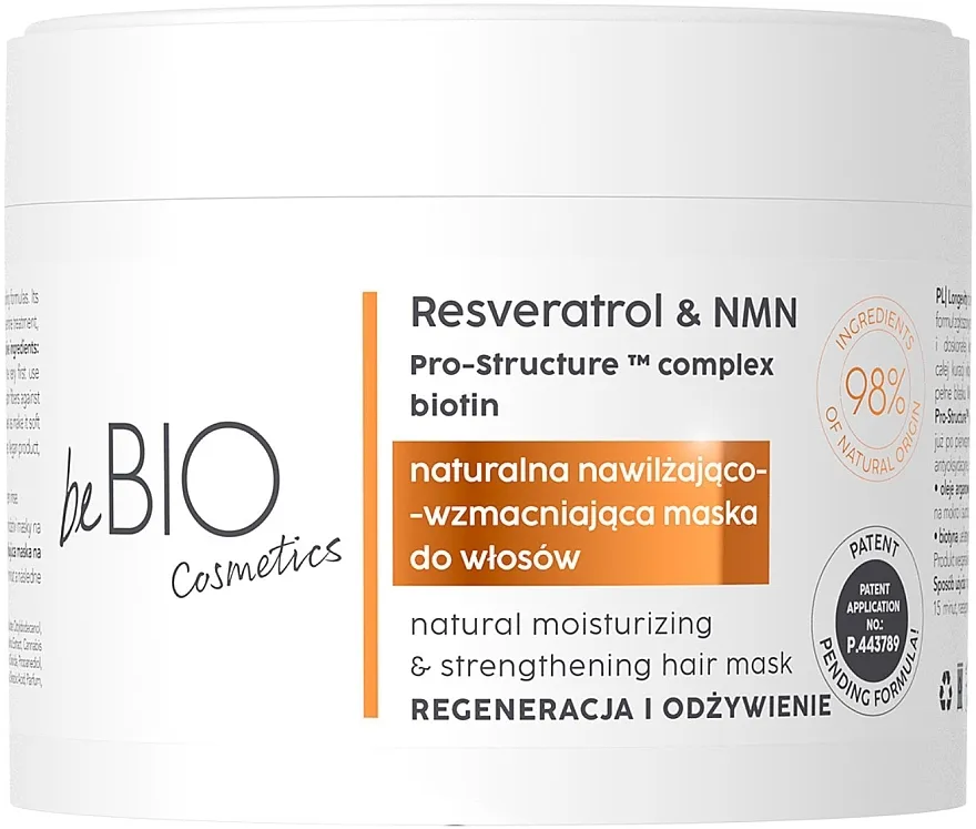 BeBio Longevity Moisturizing &amp; Strengthening Hair Mask Maka za regeneraciju i negu kose