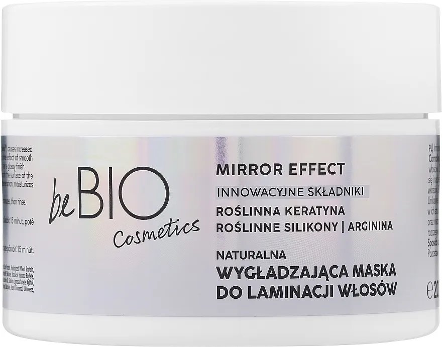BeBio Natural Smoothing Hair Mask Mirror Effect Prirodna maska za laminaciju kose