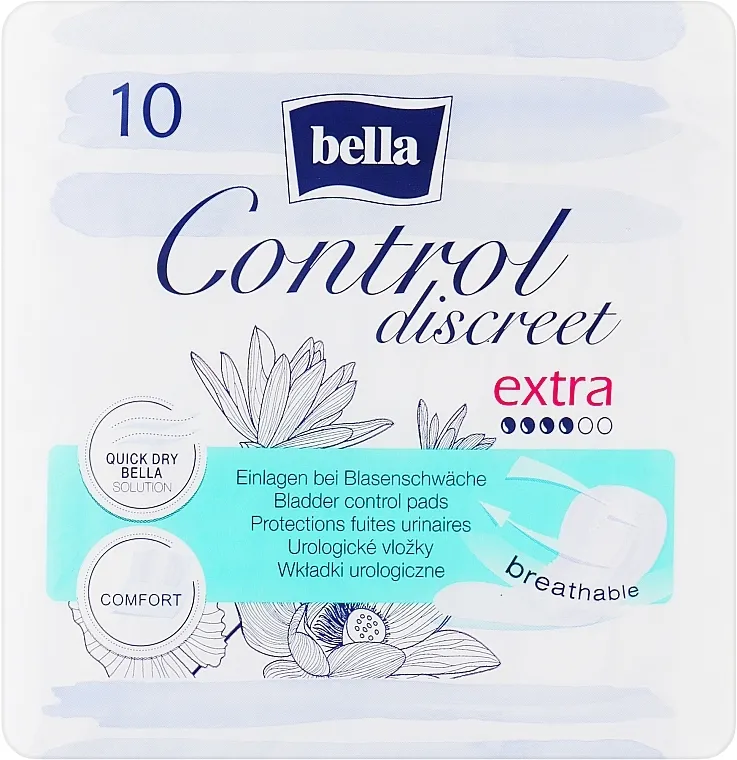 Bella Control Discreet Extra Bladder Control Pads Urološki ulošci za žene, 10 kom.