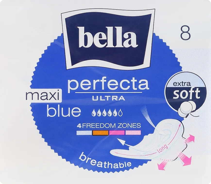 Bella Ulošci Perfecta Blue Maxi Soft Ultra, 8 kom