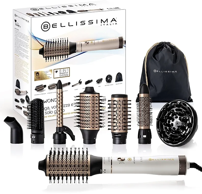 Bellissima My Pro Air Wonder Ceramic Styling Brush 8 in 1 Fen četka za kosu
