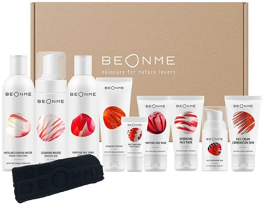 BeOnMe Oily &amp; Combination Skin Routine Set Set, 10 proizvoda