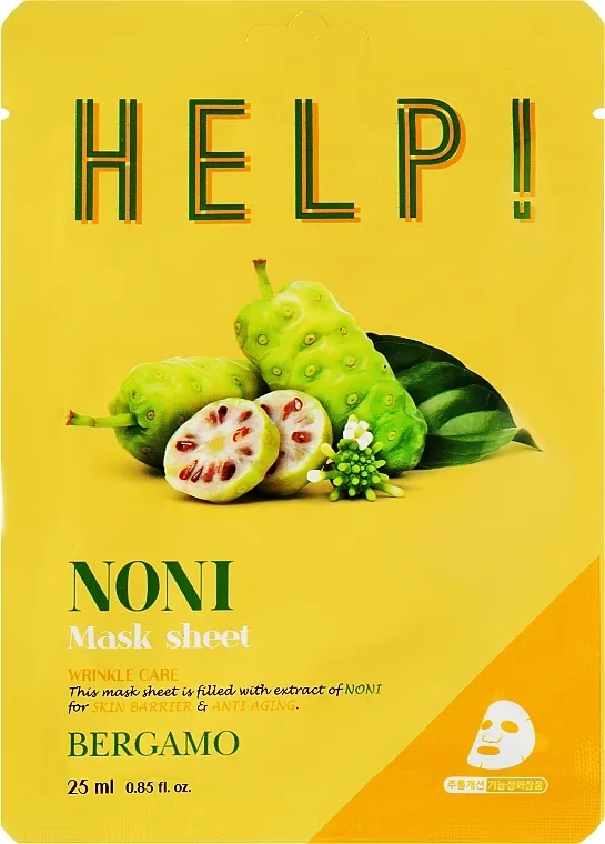 Bergamo HELP! Mask Maska za lice s ekstraktom nonija