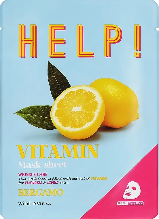 Bergamo HELP! Mask Maska za lice s vitaminima