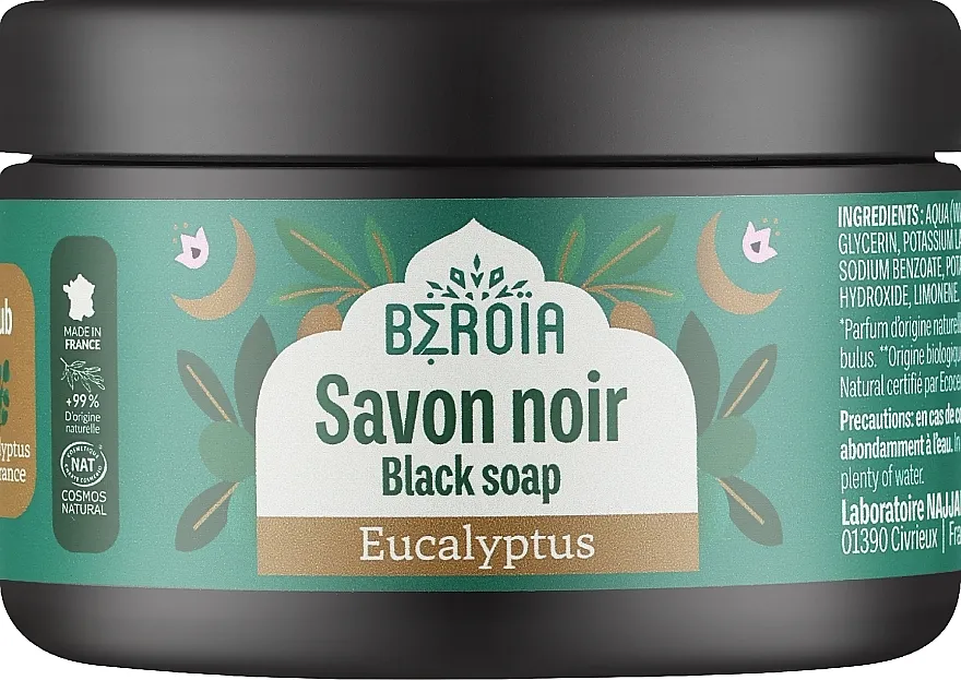 Beroia Aleppo Black Soap With Eucalyptus Aleppo crni sapun s eukaliptusom