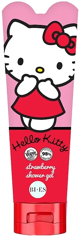 Bi-es Hello Kitty Strawberry Shower Gel &amp; Shampoo Gel za tuširanje 2u1