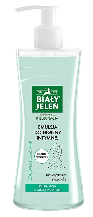 Bialy Jelen Hypoallergenic Emulsion For Intimate Hygiene Hipoalergena emulzija za intimnu higijenu s kaduljom i krastavcem
