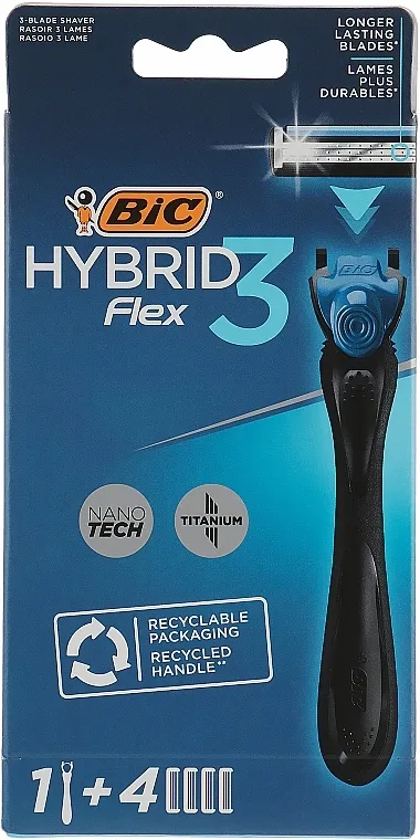 Bic Flex 3 Hybrid Brijač sa 4 zamjenske britvice