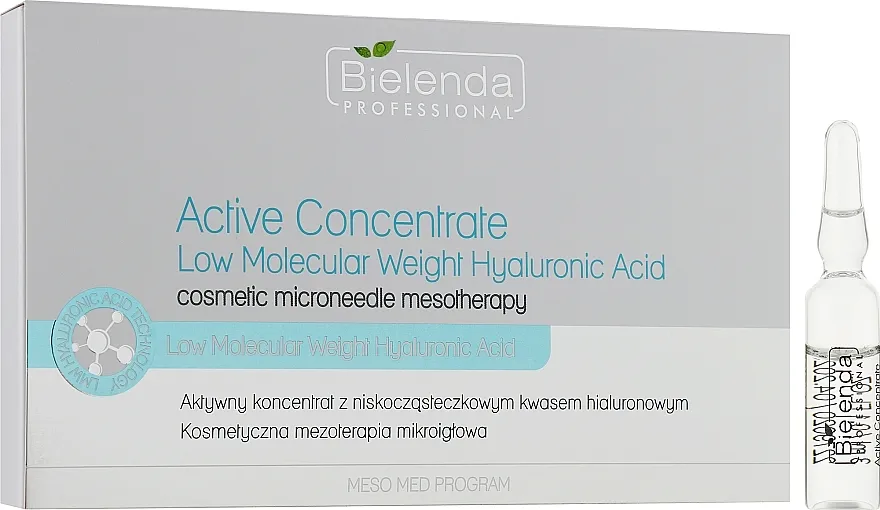 Bielenda Professional Meso Med Program Active Concentrate With Low Molecular Weight Hyaluronic Acid Aktivni koncentrat s niskomolekularnom hijaluronskom kiselinom