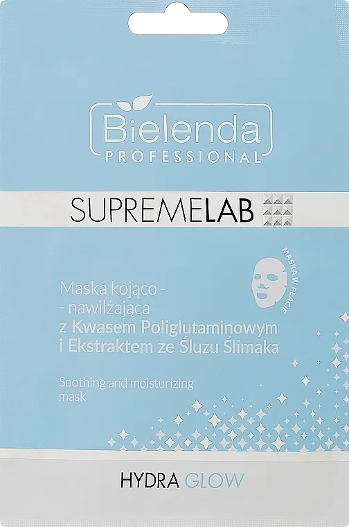 Bielenda Professional Supremelab Hydra Glow Soothing And Moisturizing Mask Umarajuća-hidrirajuća maska